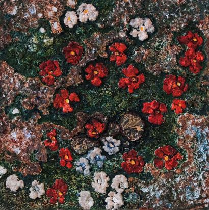 Geopoetry - Naxos​ - Red Poppy - a Paint Artowrk by Cheng Yen Yu